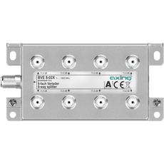 Axing BVE 8-02X 8-Fach Verteiler 11 dB 5-1800 MHz TV Data Internet Kabelfernsehen