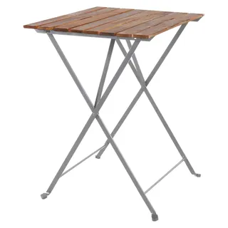 Biergarten Tisch Gartentisch Klapptisch 70 x 70 cm Akazie