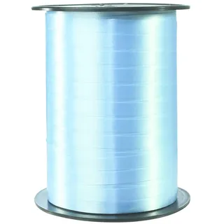 Clairefontaine 601725C Spule Geschenkband glatt (500 m x 7 mm, ideal für Bastelprojekte und Geschenke) 1 Stück hellblau