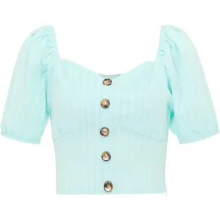 swirlie Damen Bluse 77133948, Hellblau, M