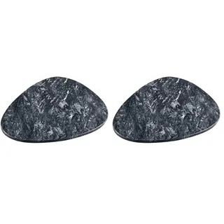 Kesper Servierplatte aus Marmor, Farbe: Grau, Maße: 25x25 cm, 38420 (Packung mit 2)