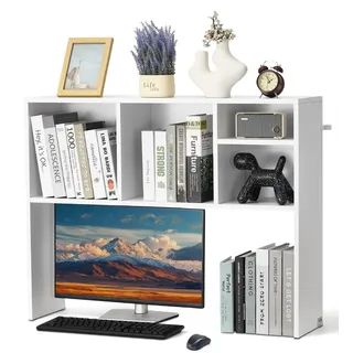 Vevor Bücherregal 1-stufiger Organizer 94 x 24 x 73 cm Weiß