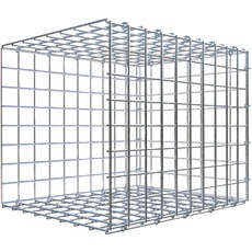 Bild von Gabione, silbergrau, Maschenweite 5 5 cm