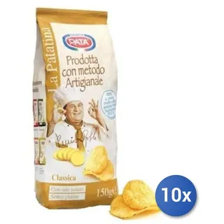 10x Multipack Pata Patatine Artisanale Gr 150 Klassische