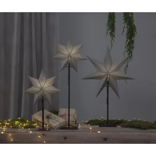 Star Trading 232-82, Leichte Dekorationsfigur, Grau, Papier, IP20, Schwarz, 1 Glühbirne(n) - Grau