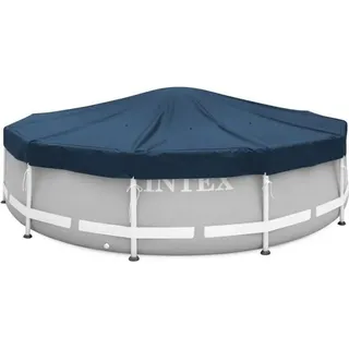 INTEX 28082 Pool Abdeckplane rund 366 cm Poolabdeckung All Season Deluxe mit 20cm Überhang