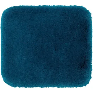 Badematte GÖZZE "»DELUXE«", blau (petrol), rechteckig (50cm x 45cm ), 1 Stk., Polyester, Badematten, Badematte, mit extra hohem Flor