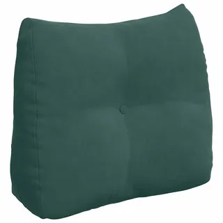 vidaXL Rücken Kissen Dunkelgrün 60 x 24 x 50 cm Samt