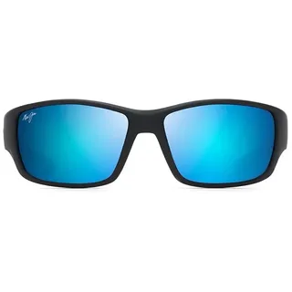 Maui Jim Local Kine Polarisierte Sonnenbrille - Soft Black / Sea Blue / Grey - Blue Hawaii/CAT3