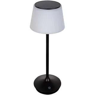 NÄVE LED-Solar-Akkutischleuchte Emmi Schwarz Ø 13 cm x 38 cm