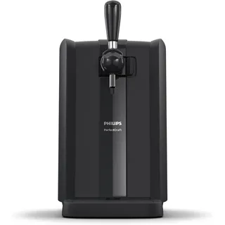 Philips PerfectDraft Bierzapfanlage, Schwarz, Bier für bis zu 30 Tage | frisch bei 3 °C gekühlt, für die Hausbar, 6 l, LED-Anzeigen (HD3760/90)