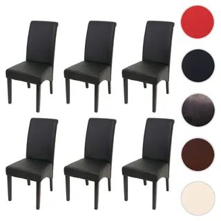 MCW Esszimmerstuhl M37 Kunstleder schwarz 6er Set