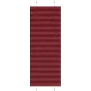 vidaXL Plissee Bordeauxrot 80x200 cm Stoffbreite 79,4 cm Polyester
