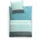 6253675952 Bettwäsche Estrella, Maße: 135 x 200 cm und 80 x 80 cm, Farbe: Petrol