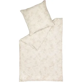 SPORTALM Kitzbühel Satin Bettwäsche PALMS Beige 135 x 200 cm - Beige