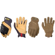 Mechanix Wear Material4X® FastFit® Handschuhe (Small, Braun/Schwarz) & Wear: FastFit Coyote Taktische Arbeitshandschuhe – Berührungsfähig, formschlüssig, hohe Fingerfertigkeit (X-Large, Coyote)