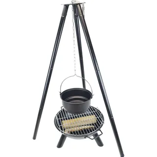 Feuerschale inkl. 3-Bein-Gestell - schwarz