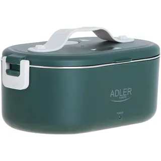 Adler EUROPE AD 4505 Elektrische Lunchbox Lebensmittelbehälter Fassungsvermögen: 0,8 Liter Erwärmt und Hält Mahlzeiten bis zu 50 °C Warm Nennleistung: 45–55 W 220–240 V ~ 50/60 Hz (Grün)