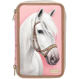 DEPESCHE "3-Fach Federtasche CLASSIC inkl. Stifte Miss Melody 7,5 x 13 x 20 cm rosa", rosa,