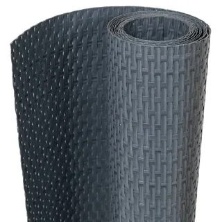 vidaXL Balkonverkleidung 255 x 19 cm Anthrazit Rattan 10 St.