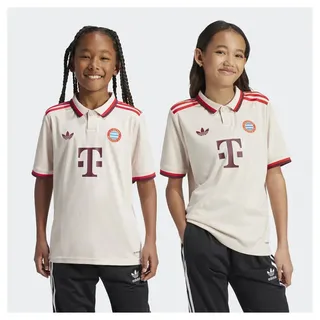 Adidas Fc Bayern Munich 3 Stripes 24/25 Drittes Junior-kurzarm-t-shirt - Linen - 7-8 Jahre