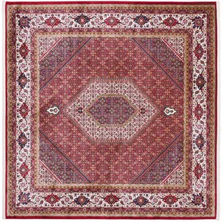 Novel Webteppich , Rot , Textil , orientalisch , quadratisch , 200x200 cm , Oeko-Tex® Standard 100 , für Fußbodenheizung geeignet, pflegeleicht , Teppiche und Böden, Teppiche, Webteppiche