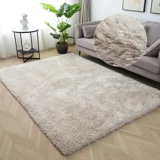 OTTO home Hochflor-Teppich »Micro Shaggy, aus weicher Mikrofaser« rechteckig 53 mm Höhe weich, flauschig, Uni-Farben, Wohnzimmer, Schlafzimmer, Kinderzimmer,