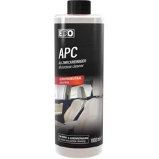 EXO® APC Allzweckreiniger – schaumstarker Reiniger für Fahrzeuginnen- und Außenbereich, Ideal für Textilien, Teppiche, Reifen uvm. – Ohne Duft- und Farbstoffe