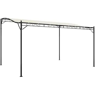 vidaXL Markise Creme 4x3 m 180 g/m2 Stoff und Stahl - Creme