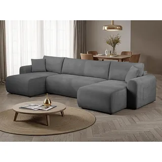 otto home »JONAA, 311 cm, U-Form, Schlafsofa, Boxspringfederung, Cord, Struktur« Schlaffunktion 133/270cm, Bettkasten, Taschen, Unser Tiefpreis