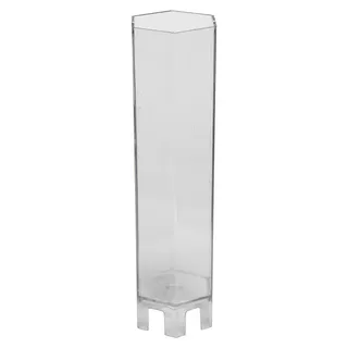 Kerzengießform, Größe 170x53 mm, Dochtstärke 18 , Sechseck, 1Stck