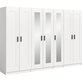 Home Affaire Kleiderschrank Farmsen 280 x 195 x 56 cm Weiß
