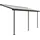 Terrassendach Sierra 447 x 230 cm grau