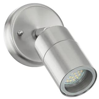 EGLO Außenleuchte Edelstahl 10 cm GU10 1 Stk. silber