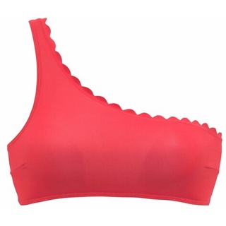 LASCANA Bustier-Bikini-Top »Scallop«, in One-Shoulder-Form LASCANA rot Gr.32 Cup A/B