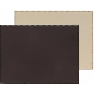 Freeform Duo | Platzset rechteckig, Schokobraun/Creme