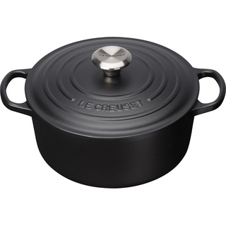 Le Creuset Signature Bräter 22 cm rund schwarz