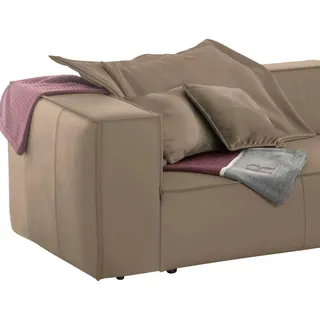 W.SCHILLIG Sofakissen »around-the-block« Dekokissen mit Flatterbiese, braun