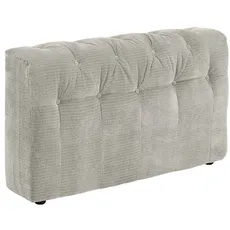 KAWOLA Sofa Seitenelement SEPHI groß Cord Vintage silber