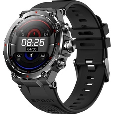 DCU Tecnologic | GPS Smartwatch | Smart Watch | Amoled HD Touchscreen | 14 Sportmodi | Benachrichtigungs-Apps und Anrufe | IP68* | Schwarz