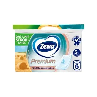 Zewa Premium Toilettenpapier 5-lagig 6 x 110 Blatt