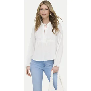 Only Langarmbluse cloud dancer XS