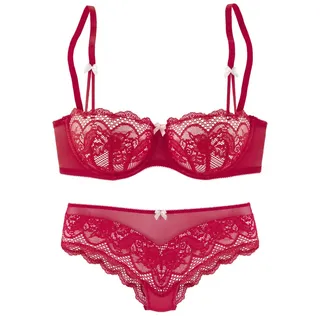 S.Oliver Set: Schalen-BH Damen rot-rose Gr.70C