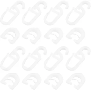 Create idea 50 Paar weiße Kunststoff-Vorhangschieber, kompatibel mit Scania Truck R-S-Serie, Vorhängen, Haushaltsschiebevorhang, hängende Ringtürvorhänge