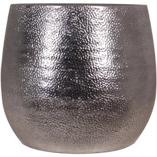 Bild Keramik-Übertopf Hammerschlag Ø 34 cm x 31 cm Silber