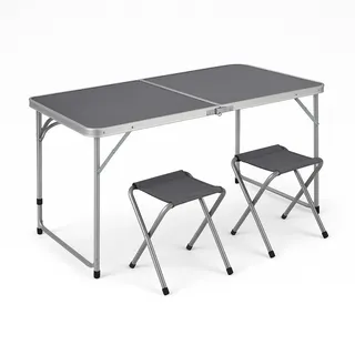 Greemotion Campingtisch Set Grau