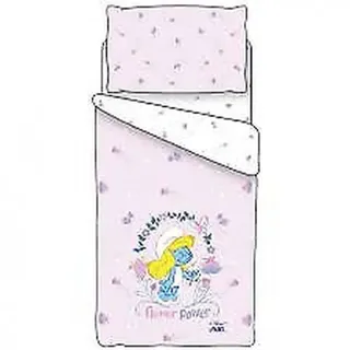 Set Bettbezug BASSETTI Schlumpfine Blume ( Wiege)