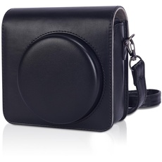Leebotree SQ40 Sofortbildkameras Tasche Kompatibel mit Instax Square SQ40 Sofortbildkamera, Kameratasche mit Weichem PU Leder Material und Schulterriemen (Schwarz)