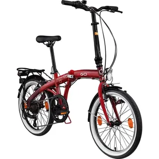 Agon Parklane 20 Zoll Klapprad Fahrrad rot - Rot