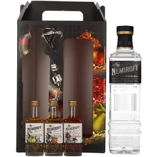 Nemiroff Vodka Set 40% Vol. 0,7l in Geschenkbox mit 3x0,05l